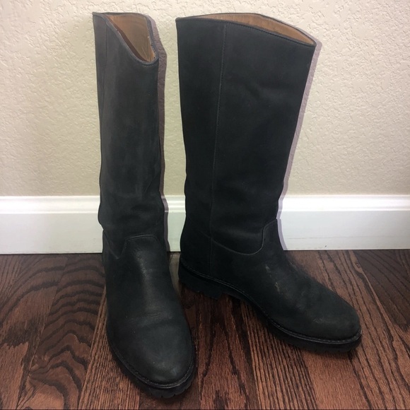 Cole Haan Black Leather Mid Calf Riding Boots Women’s Size 5 M F5755 Outdoor, - Picture 12 of 16